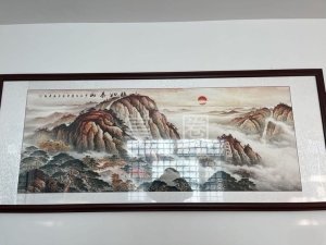 办公室壁画100自取，木框有点磕碰，泊头市区附近 - 收藏/艺术品/其他图片1